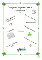 Vorschau - Arbeitsblätter - Übungen Klasse 3 Mathe (Rechnen am Rechenstrich, Nachbarzehner und Nachbarhunderter, Hundertertafel, Division mit Rest und ohne, Rechen im Raum 1000) - Seite 3