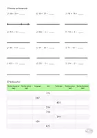 Vorschau - Arbeitsblätter - Übungen Klasse 3 Mathe (Rechnen am Rechenstrich, Nachbarzehner und Nachbarhunderter, Hundertertafel, Division mit Rest und ohne, Rechen im Raum 1000) - Seite 1