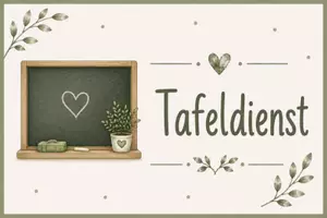 Vorschau - Bildkarten - Klassendienste zum aufhängen im Klassenzimmer - Seite 1