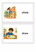 Vorschau - Poster - Actions & Verbs – 20 englische Bild-Wortkarten zu Handlungen und Verben - Seite 2