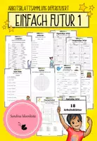 Vorschau - Arbeitsblätter - Futur 1 - 18 differenzierte Arbeitsblätter - Deckblatt