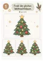 Vorschau - Mal- und Bastelvorlagen - Weihnachten Arbeitsblätter Kinder | 20 leichte Förderaufgaben | Schneiden, Kleben, Wahrnehmung & Zahlen | Kita & Vorschule PDF - Seite 1