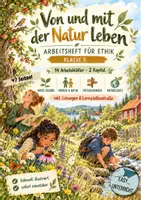 Vorschau - Unterrichtsreihen - Mensch und Natur – Arbeitsheft Ethik Klasse 5 | Naturschutz Nachhaltigkeit - Deckblatt