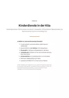 Vorschau - Lehrpläne/Lehrermaterial - Kinderdienste in der Kita – Dienstetafel und Dienstkarten - Seite 1