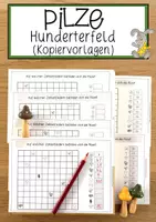 Vorschau - Anderer Materialtyp - Pilze Hunderterfeld (Kopiervorlagen) - Deckblatt