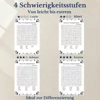 Vorschau - Arbeitsblätter - Katzen & Kätzchen – 100 Wortsuchrätsel | Suchsel & Arbeitsblätter mit Lösungen - Seite 3