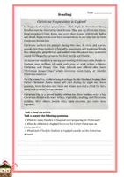 Vorschau - Arbeitsblätter - Christmas Booklet - Reading, Writing, Grammar - Seite 1