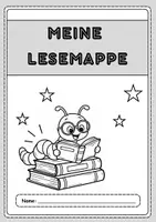 Vorschau - Mal- und Bastelvorlagen - Deckblatt: Meine Lesemappe - Lesetraining/Leseverständnis - Deckblatt