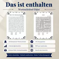 Vorschau - Spiele - Kaffee & Tee – 100 Wortsuchrätsel | Suchsel & Arbeitsblätter mit Lösungen - Seite 1