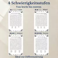 Vorschau - Stationenlernen - Nähen, Stricken & Häkeln – 100 Wortsuchrätsel | Suchsel & Arbeitsblätter mit Lösungen - Seite 3