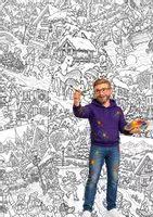 Vorschau - Mal- und Bastelvorlagen - 30 Ausmalbilder Winter Kunst Vertretungsstunden - Deckblatt