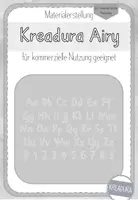 Vorschau - selbst erstellte Schriftarten - Schriftenpaket - Schrift Kreadura Light / Bold / Airy - Schriften - Seite 3