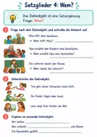 Vorschau - Arbeitsblätter - Satzglieder Klasse 4 (Arbeitsblätter) - Seite 2