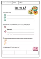 Vorschau - Arbeitsblätter - Materialpaket - Organisation - ES 7- 1.Sequenz+AB+Rezepte - Ernährung und Soziales - Seite 1