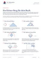 Vorschau - Arbeitsblätter - Dein Fuji-Lesezeichen: Origami basteln mit Anleitung und Vorlage - Seite 1