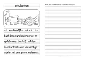 Vorschau - Arbeitsblätter - Groß- oder Kleinschreibung SCHULSACHEN - Seite 1
