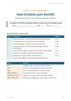 Vorschau - Arbeitsblätter - Bericht nach Erlebniserzählung Erlebniserzählung in einen Bericht umschreiben W-Fragen, Aufbau und sachliche Sprache trainieren Klasse 6 - Seite 2