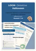 Vorschau - Spiele - Logical Halloween Leseförderung Deutsch 3fach differenziert Klasse 3-6 - Deckblatt