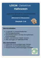 Vorschau - Spiele - Logical Halloween Leseförderung Deutsch 3fach differenziert Klasse 3-6 - Seite 1