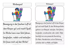 Vorschau - Arbeitsblätter - Groß- oder Kleinschreibung WINTERSPORT - Seite 2