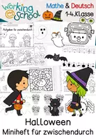 Vorschau - Arbeitsblätter - Halloween | Klasse 1-4 | Deutsch | Mathe | Rätsel | Freiarbeit - Seite 1