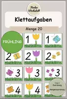 Vorschau - Arbeitsblätter - Legematerial/Klettaufgabe: ZR20 - BLUMENWIESE - FRÜHLING - Deckblatt