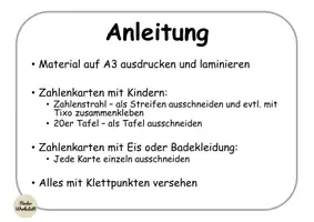 Vorschau - Fördermaterial/Inklusion - Klettaufgabe: 20er Tafel - Zahlenstrahl - SOMMER (TEACCH) - Seite 2