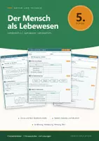 Vorschau - Arbeitsblätter - Menschlicher Körper Natur und Technik 5 Gymnasium - Deckblatt