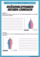 Vorschau - Arbeitsblätter - Bevölkerungspyramide - Arbeitsblätter mit Lösungen zum demografischen Wandel - Erdkunde Klasse 9/10 - Seite 1