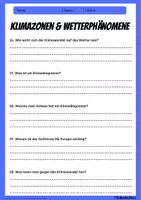 Vorschau - Arbeitsblätter - Klimazonen & Wetter – 20 Fragen | Geografie-Arbeitsblätter Klasse 5–8 - Seite 3