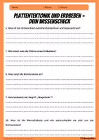 Vorschau - Arbeitsblätter - Erdbeben – 20 Fragen für den Geografieunterricht | Arbeitsblätter Klasse 5–8 - Seite 1