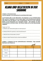 Vorschau - Arbeitsblätter - Savanne - 7 Arbeitsblätter mit Lösungen - Erdkunde Klasse 6/7 Sek I - Seite 2