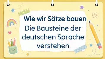 Vorschau - Stundenentwürfe - Einstieg zum Satzbau (Präsentation & Erarbeitung) Klasse 5 - Seite 1