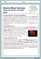 Vorschau - Arbeitsblätter - Stürme in Europa - Sturmtiefs, Orkane und Schutz - Arbeitsblätter mit Lösungen - Erdkunde Klasse 7/8 - Seite 2