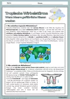 Vorschau - Arbeitsblätter - Tropische Wirbelstürme - Arbeitsblätter zu Hurrikan, Taifun und Zyklon mit Lösungen - Erdkunde Klasse 7/8 - Seite 1