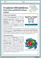 Vorschau - Arbeitsblätter - Tropische Wirbelstürme - Arbeitsblätter zu Hurrikan, Taifun und Zyklon mit Lösungen - Erdkunde Klasse 7/8 - Seite 3