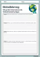 Vorschau - Arbeitsblätter - Globalisierung - multinationale Konzerne und Weltwirtschaft - Arbeitsblätter mit Lösungen - Erdkunde Klasse 9/10 - Seite 3