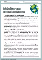 Vorschau - Arbeitsblätter - Globalisierung und globale Disparitäten - Arbeitsblätter mit Lösungen - Erdkunde Klasse 9/10 - Seite 2