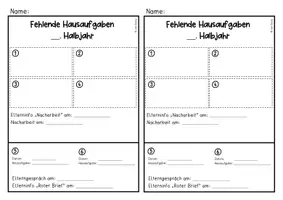 Vorschau - Arbeitsblätter - Hausaufgaben organisieren (classroom management) - Seite 3