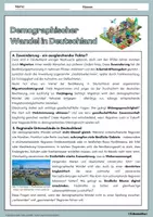 Vorschau - Arbeitsblätter - Demographischer Wandel in Deutschland - Arbeitsblätter mit Lösungen - Erdkunde Klasse 9/10 - Seite 2