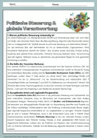 Vorschau - Arbeitsblätter - Demographischer Wandel und Urbanisierung - politische Steuerung und globale Verantwortung - Arbeitsblätter Erdkunde Klasse 9/10 - Seite 1