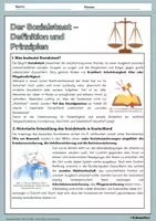 Vorschau - Arbeitsblätter - Sozialstaat einfach erklärt - Arbeitsblätter mit Lösungen für Erdkunde Klasse 9/10 - Seite 1