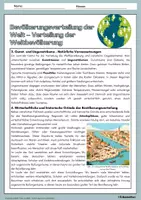 Vorschau - Arbeitsblätter - Bevölkerungsverteilung der Welt - Gunsträume und Ungunsträume - Arbeitsblatt mit Lösungen Erdkunde Klasse 9/10 - Seite 2