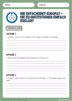 Vorschau - Arbeitsblätter - EU-Institutionen einfach erklärt - Arbeitsblätter mit Lösungen - Erdkunde Klasse 9/10 - Seite 3