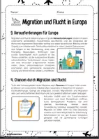 Vorschau - Arbeitsblätter - Migration und Flucht in Europa - Arbeitsblätter mit Lösungen - Erdkunde Klasse 7/8 - Seite 2