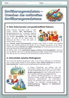 Vorschau - Arbeitsblätter - Bevölkerungswachstum weltweit - Ursachen - Arbeitsblatt mit Lösungen Erdkunde Klasse 9/10 - Seite 2