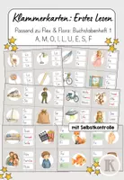 Vorschau - Spiele - Klammerkarten: Erstes Lesen (Silben & Wörter) - Deckblatt