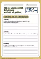 Vorschau - Arbeitsblätter - Human Development Index (HDI) - Arbeitsblatt mit Lösungen - Erdkunde Klasse 9/10 - Seite 3
