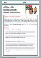 Vorschau - Arbeitsblätter - Afrika - Arbeitsblätter mit Lösungen zu Lage, Landschaften und Kulturen - Erdkunde Klasse 5 - Seite 2