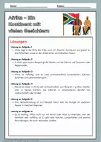 Vorschau - Arbeitsblätter - Afrika - Arbeitsblätter mit Lösungen zu Lage, Landschaften und Kulturen - Erdkunde Klasse 5 - Seite 3